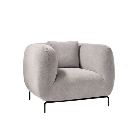 Ebony Sofa - Single Seat - Warm Grey
